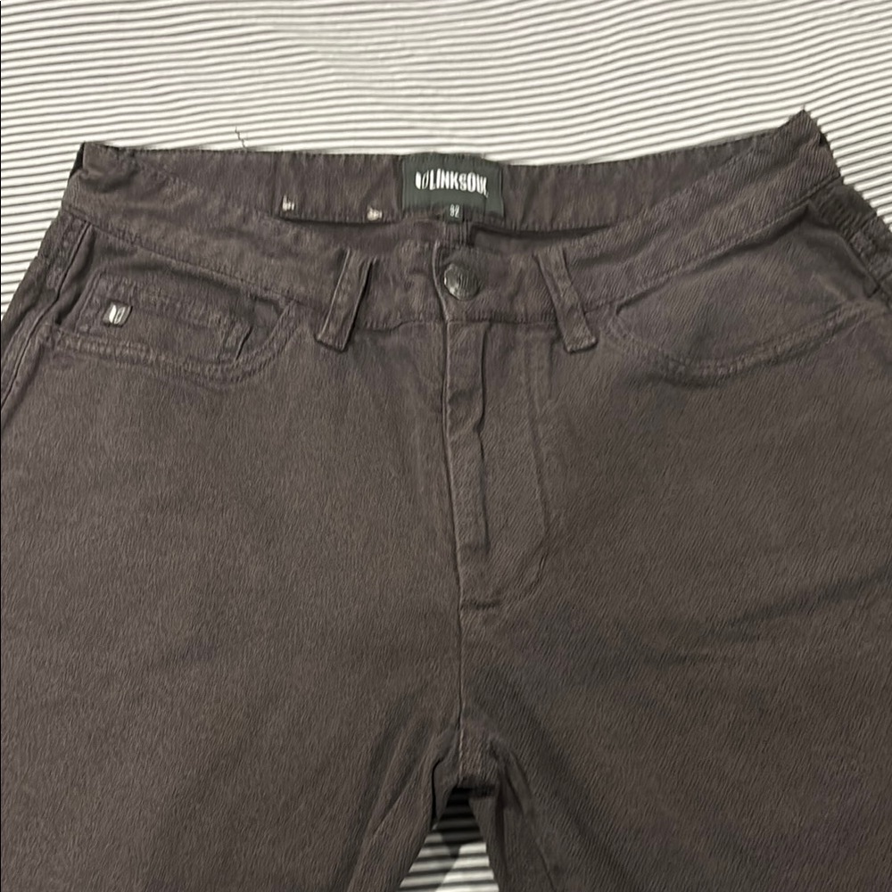 LinkSoul Gray/Brown 5 Pocket Pants 32